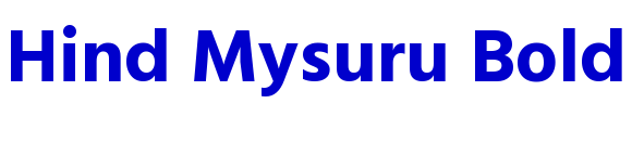 Hind Mysuru Bold шрифт